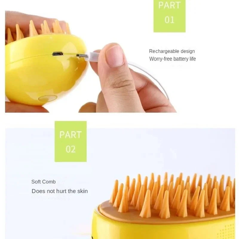 Cat grooming brush